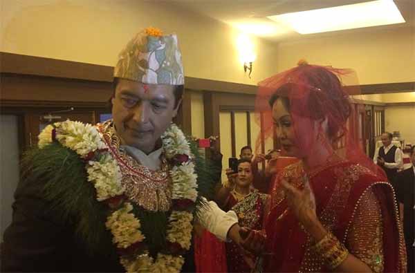 Rajesh Hamal and Madhu Bhattarai