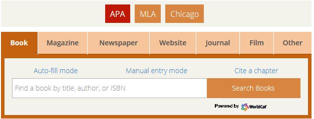 Apa reference generator